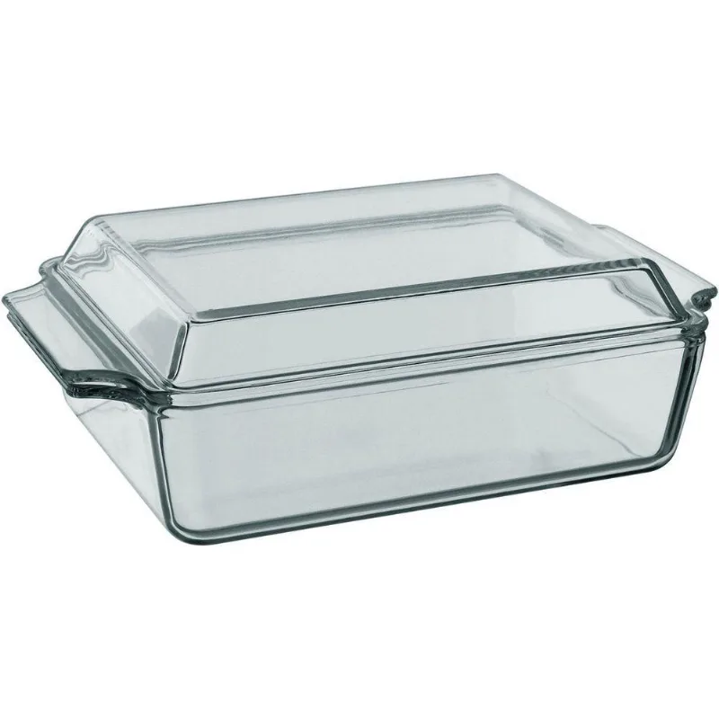 Assadeira Retangular Home & Co 1,5l Com Tampa De Vidro