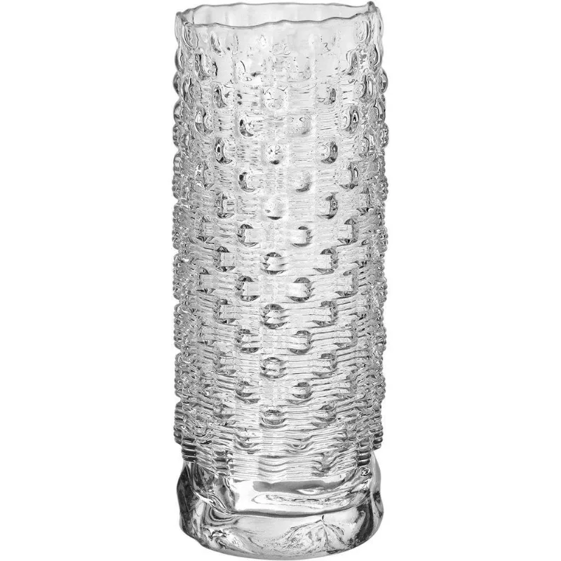 Vaso Decorativo Redondo Home&amp;co Vidro 25x9x9cm Transparente