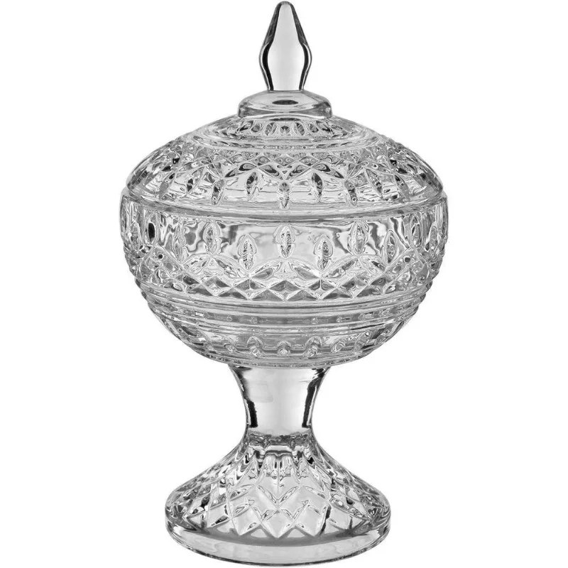 Potiche Decorativo Bomboniere Redondo Home&amp;co Com Tampa