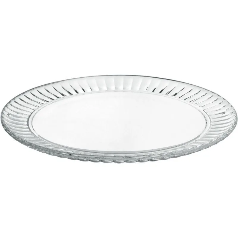 Prato Bolo Boleira Redondo Home&co Vidro 2x31cm Transparente
