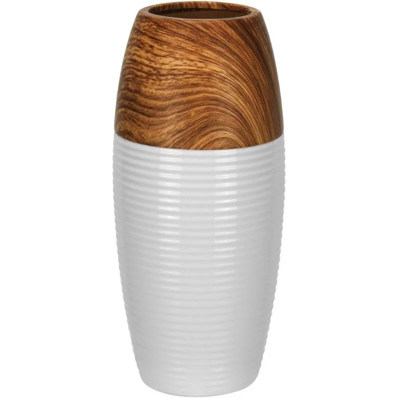 Vaso Decorativo Enfeite Casa Home&amp;co Cerâmica 20x15cm Marrom