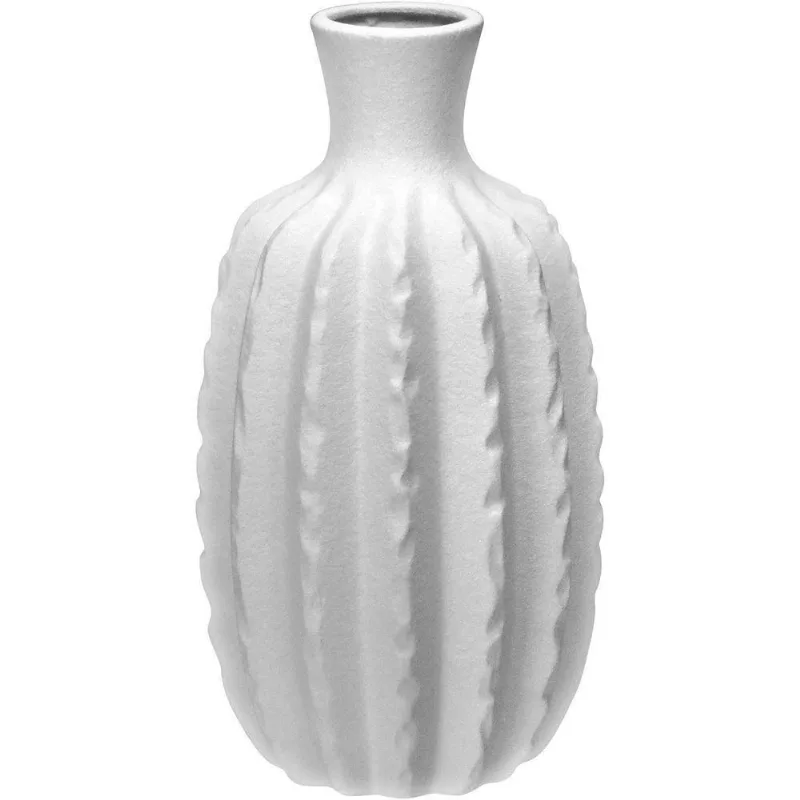 Vaso Decorativo Enfeite Casa Home&amp;co Cerâmica 31x18cm Marfim