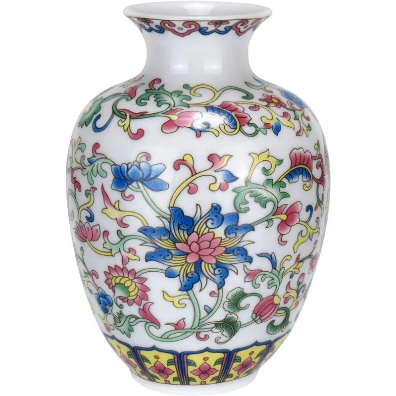 Vaso Decorativo Enfeite Redondo Home&amp;co Cerâmica Colorido