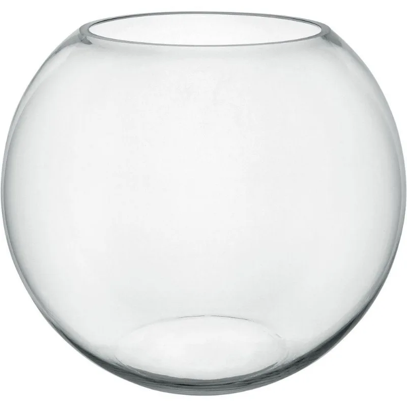 Vaso Decorativo Enfeite Casa Homeco Vidro 34x40 Transparente