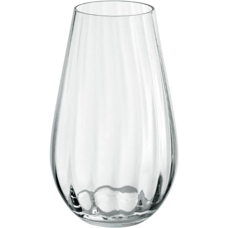 Vaso Decorativo Enfeite Home&amp;co Vidro 25x16cm Transparente