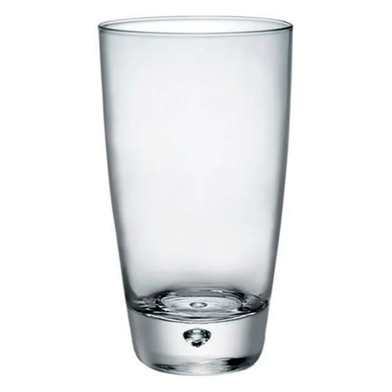 Copo Long Drink Vidro Transparente 350Ml Bormioli Rocco Luna 14X8X8Cm 3 Peças