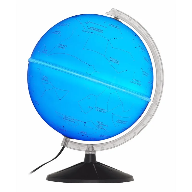 Globo Celeste Cielo Luminoso Lâmpada LED Azul 30cm Diâmetro