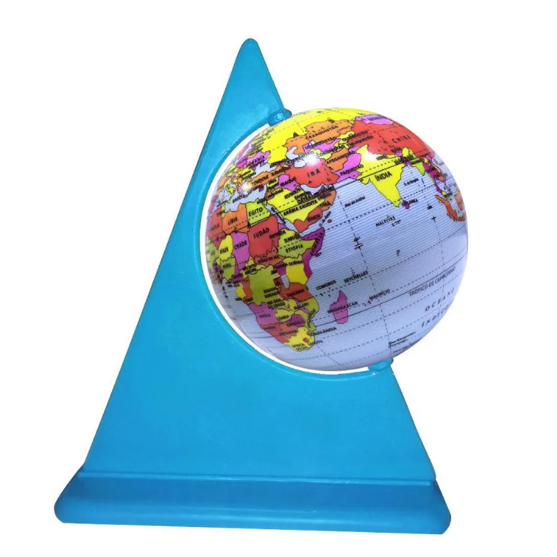 Globo Terrestre Libreria Político 10cm Junior Azul