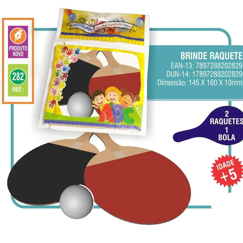 Kit de Raquetes e Bolinha IOB Brinquedos