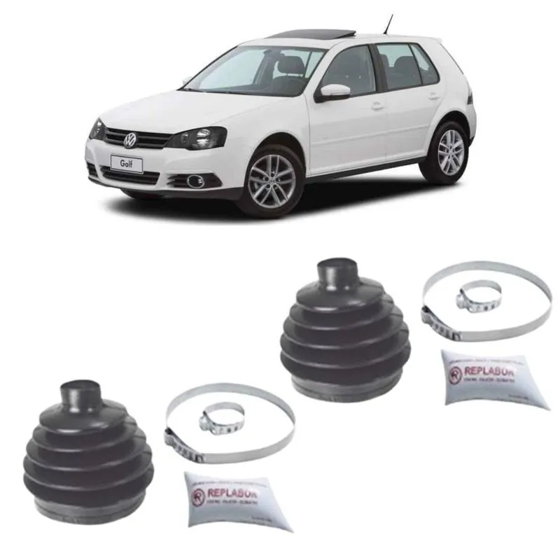 Par Kit Coifa Homocinética Lado Roda Vw Golf 2007/...
