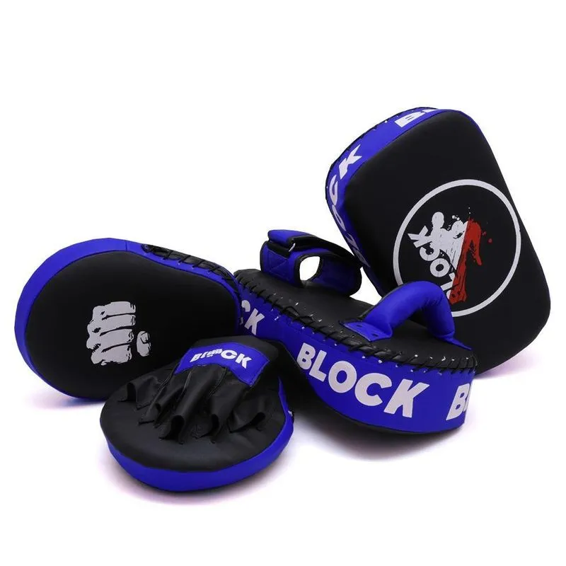 Kit Aparador De Chute Manopla De Foco Treino Muay Thai Boxe