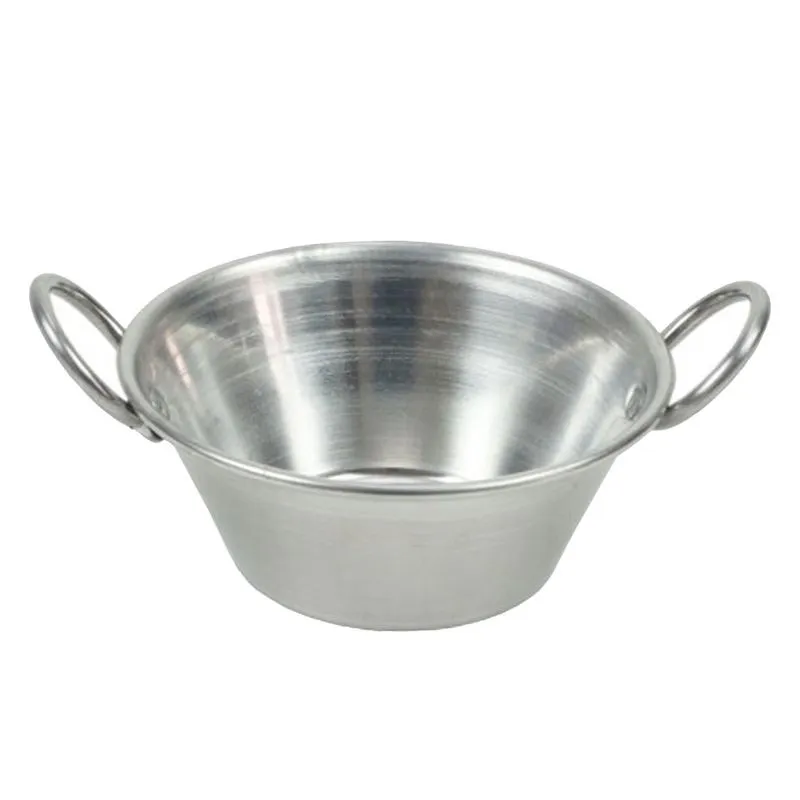 Mini Tacho Paella Panelinha De Alumínio 2 Alças 7,5cm Gourme