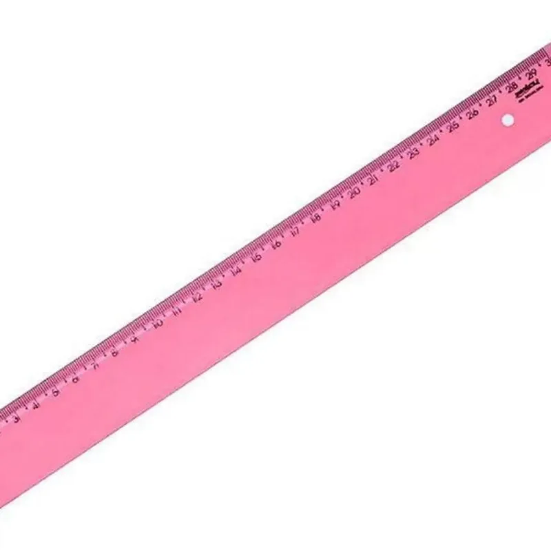 Régua Escolar 30 cm - New Line - Waleu - VERMELHO