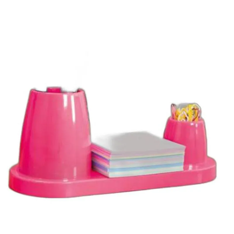 Porta Caneta/clips/lembrete Plus Rosa Waleu - Poliestireno