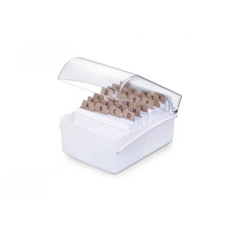 Fichario De Mesa 4x6 Branco Sem Indice Waleu