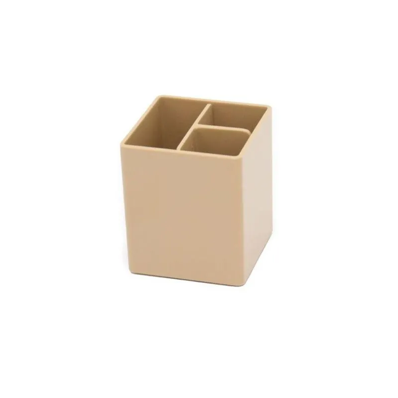 Organizador De Mesa - Maxcril - Modular Com Divisória Nude