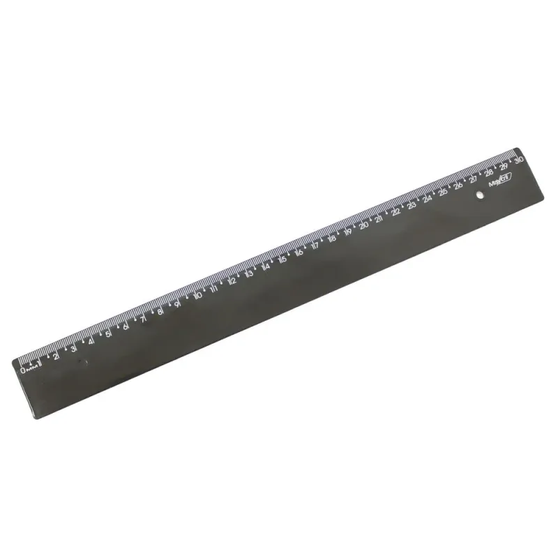 Régua Maxcril New Line 30cm Preto