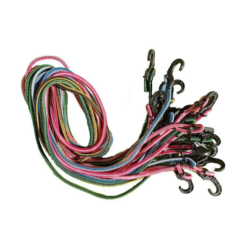 Corda Elástico 2m Bagageiro Moto Aranha Bike Kit 10 Un
