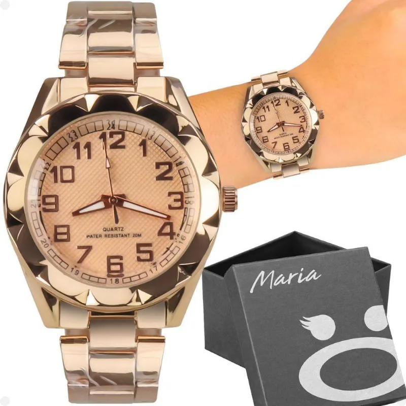 Relogio Banhado Aço Feminino Prova Premium + Caixa Moda