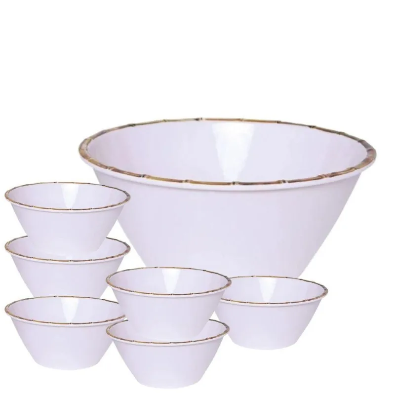 Saladeira E Bowls Melamina 7pç Bon Gourmet