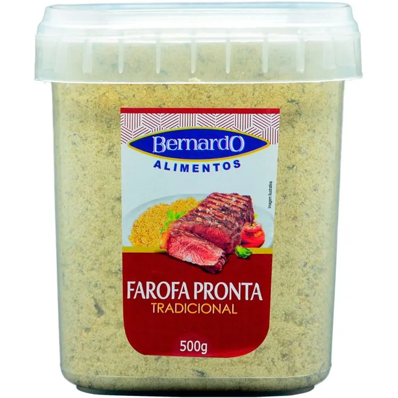 Farofa de Mandioca Tradicional Pote 500g