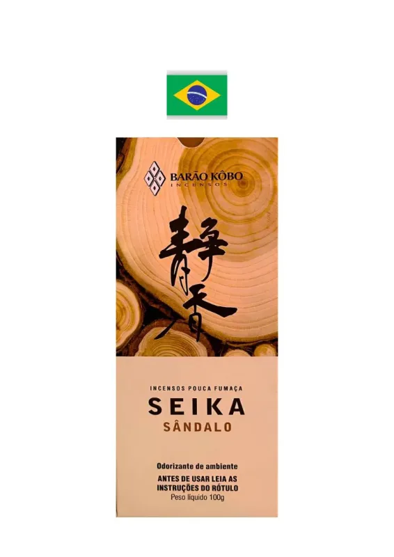 BARAO KOBO INCENSO SANDALO 100g - Incensos aroma sândalo pouca fumaça. Origem: Brasil