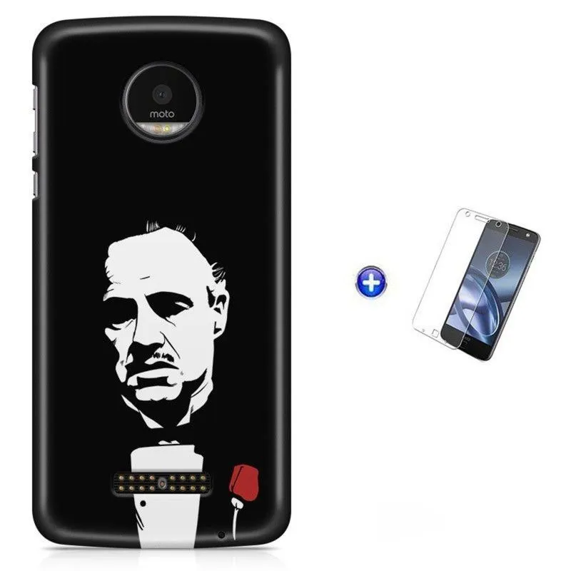Kit Capa Moto Z2 Play O Poderoso Chefão + Pel (BD01)