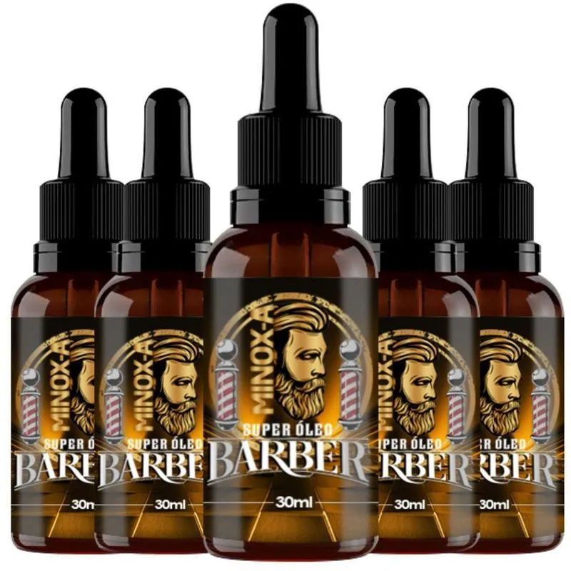 Kit 6 Óleo De Barba Em Barba Macia Cheirosa