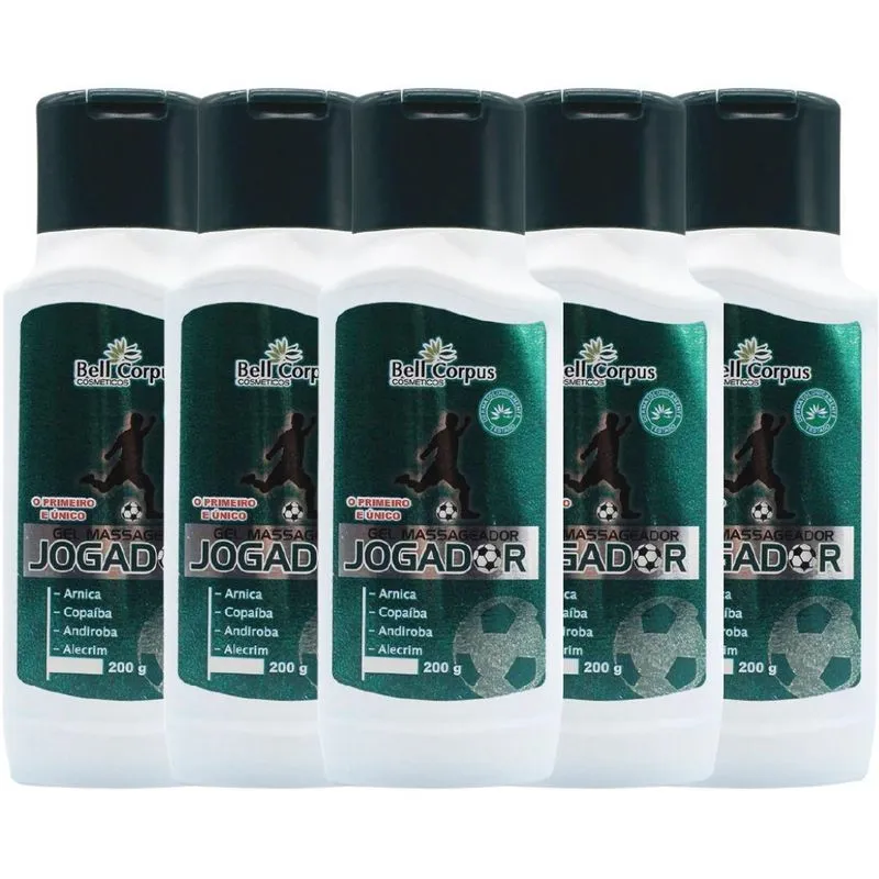 Revenda 5 Gel Massageador Jogador Com Arnica Copaíba Alecrim