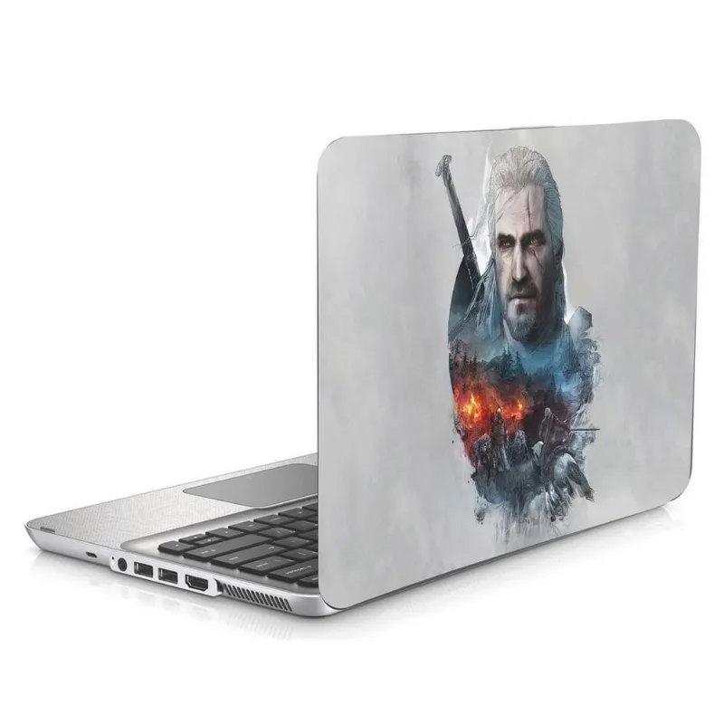 Skin Adesivo Protetor para Notebook 15” Geralt de Rivia The Witcher b1