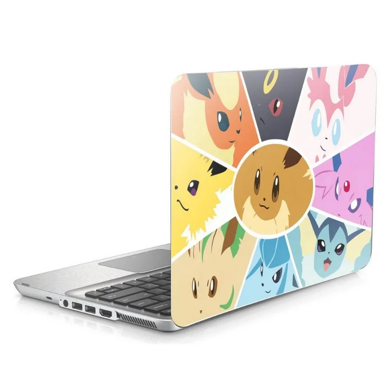 Skin Adesivo Protetor para Notebook 15” Pokémon Eevee Eveelutions b0