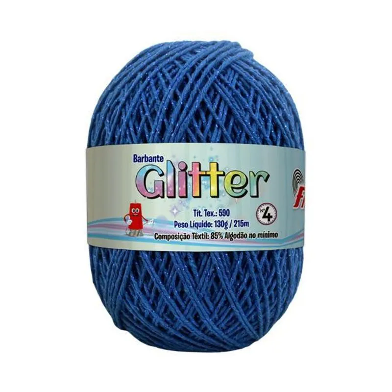 Barbante Glitter Ed. Limitada N04 215m - Fial 5959-royal/roy
