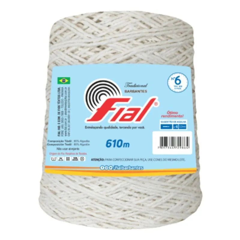 Barbante Fial N6 Premium 610 Metros