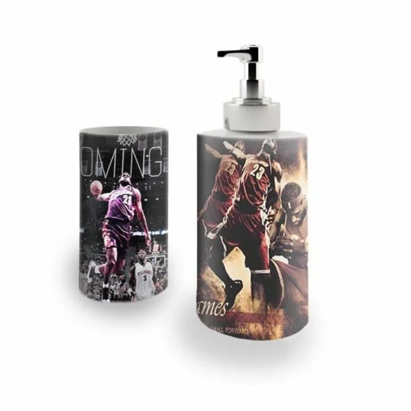 Kit Banh. Saboneteira + P.Escovas Porce.Cleveland 400ml (01)