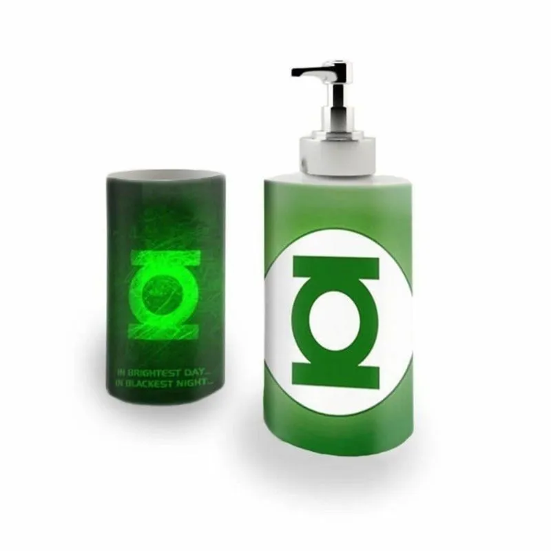 Kit Banh. Saboneteira + P.Escovas Porce.Lanterna 400ml (01)