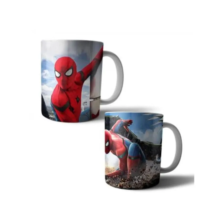 Jogo 2 Canecas Porcelana Spider-man Homem Aranha 350ml