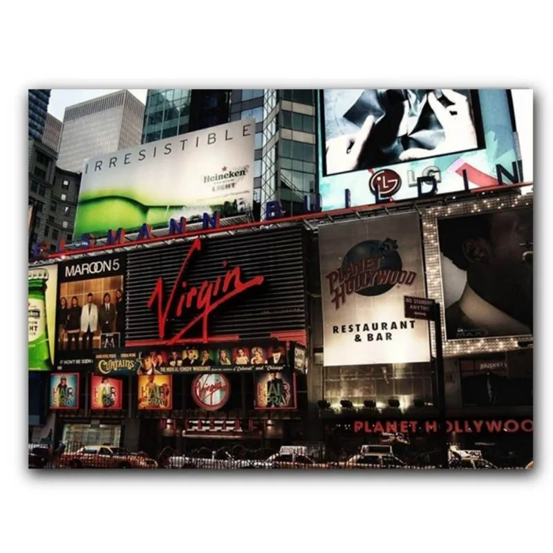 Placa MDF 20 cm x 30 cm - New York Nova Iorque (BD11)