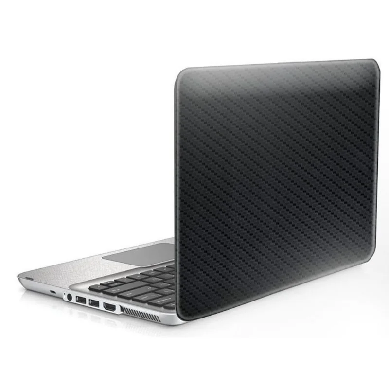 Skin Adesivo Protetor 4D Fibra de Carbono Universal para Notebook 13,1' Wide CONFIRA TABELA (4D Preto)