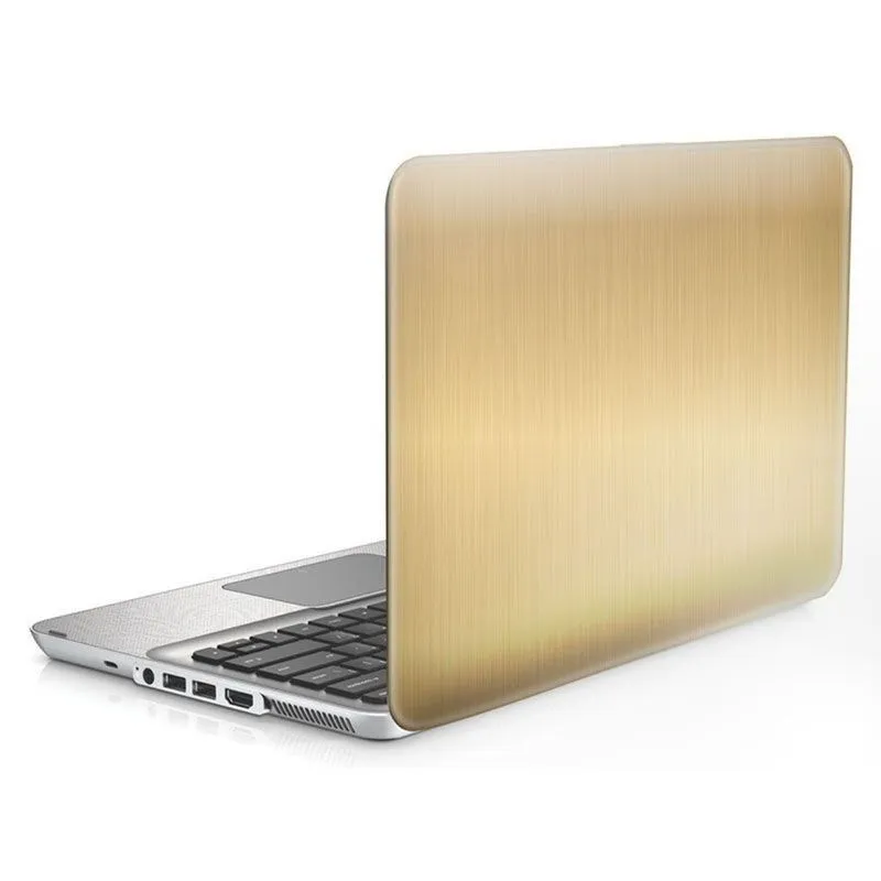 Skin Adesivo Protetor Universal para Notebook 14' Wide CONFIRA TABELA (Ouro Escovado)