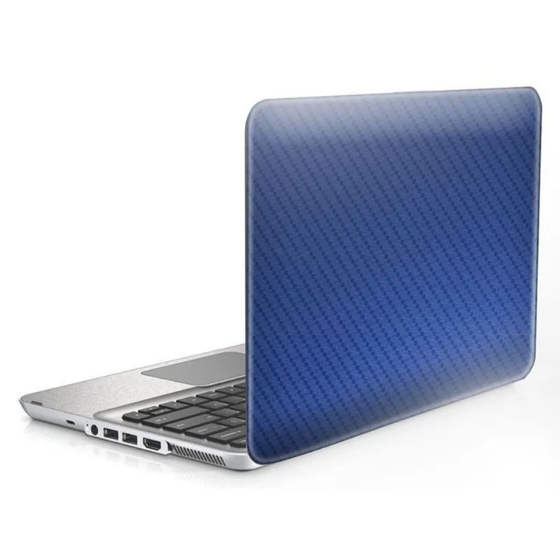Skin Adesivo Protetor 4D Fibra de Carbono Universal para Notebook 17' CONFIRA TABELA (4D Azul)