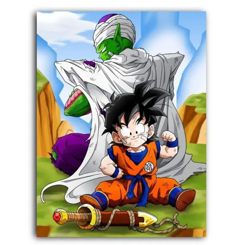 Placa Decorativa MDF Ambientes 30 cm x 20 cm - Dragon Ball Z Super Gohan Piccolo (BD62)