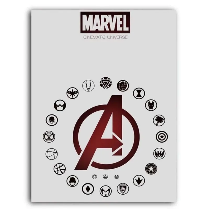 Placa Decorativa MDF Ambientes 30 cm x 20 cm - Marvel Vingadores Avengers (BD63)