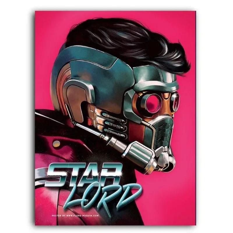 Placa Decorativa MDF Ambientes 30 cm x 20 cm - Star Lord Senhor das Estrelas (BD70)