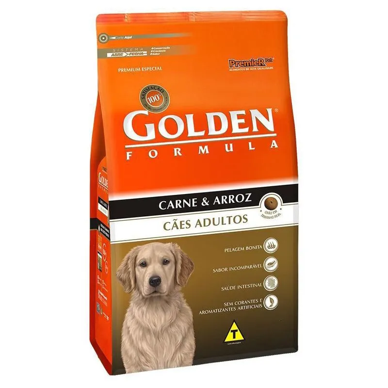 Ração Golden Carne Para Cães Adultos 15Kg