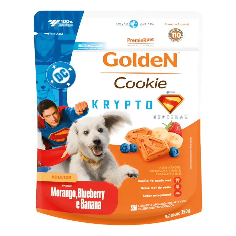 Golden Cookie Caes Adultos 350g Krypto Edicao Limitada