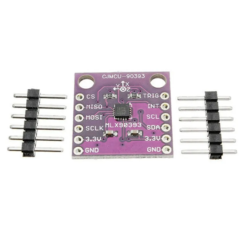 Mlx90393 Sensor Digital 3d Hall Ângulo De Deslocamento Girar 3d