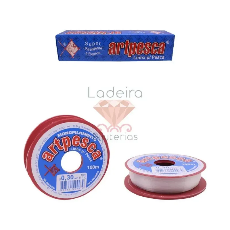 Fio de Nylon 0.25MM Artpesca C/20RL de 100M Cada 098 - Transparente