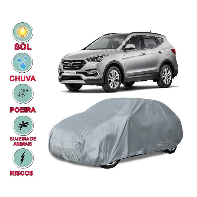 Capa Cobrir Carro Santa Fé Impermeável Proteção