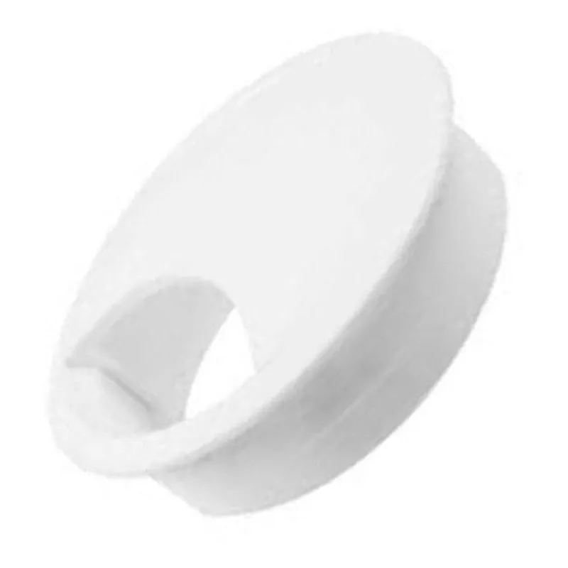 Passa Fio Cabo Mesa Computador 46Mm Branco - 6 Unid