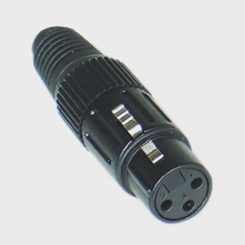 Conector Canon Femea csr Q-102BK Preto Inteiro
